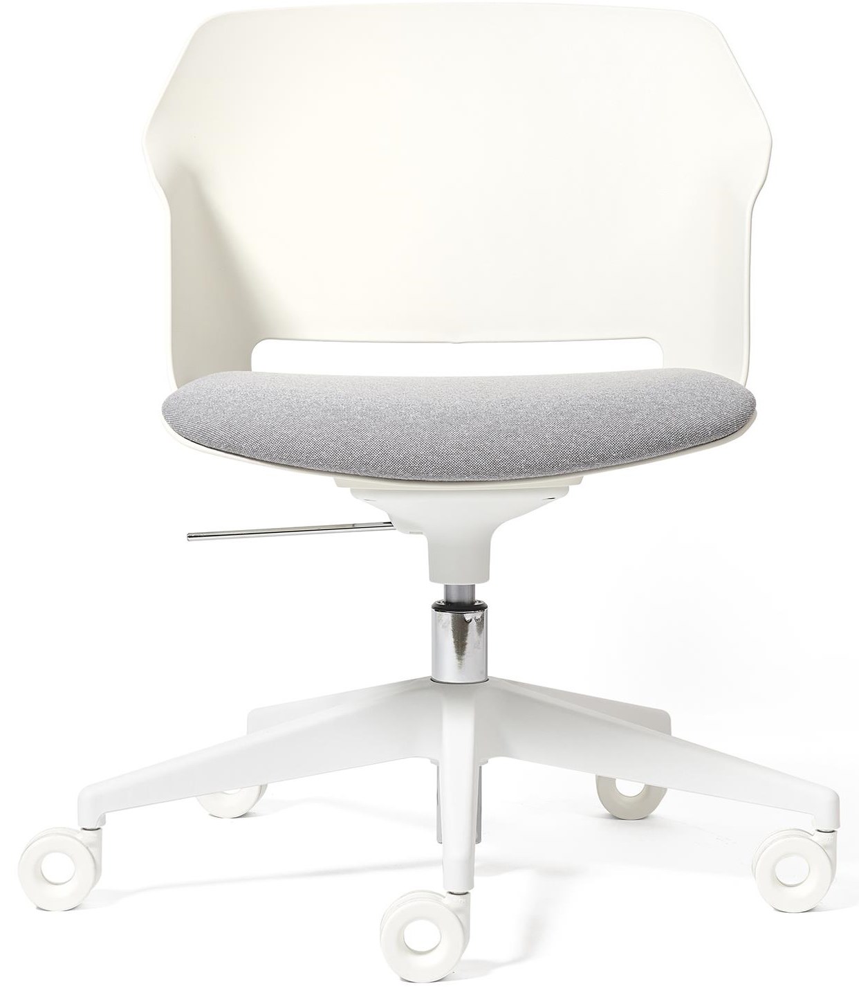 White plastic desk chairs best sale